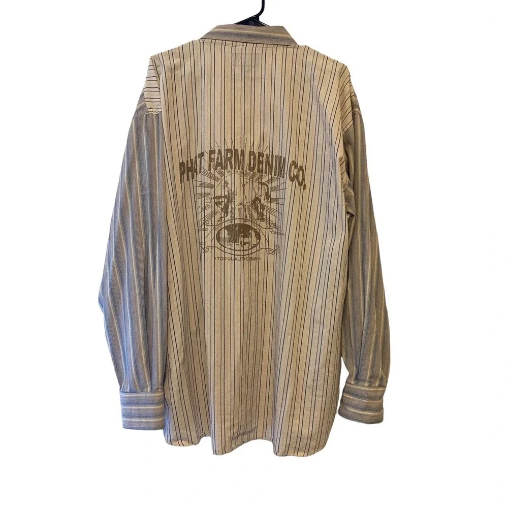 Vintage Phat Farm Men’s Western Style Button Down - XXL